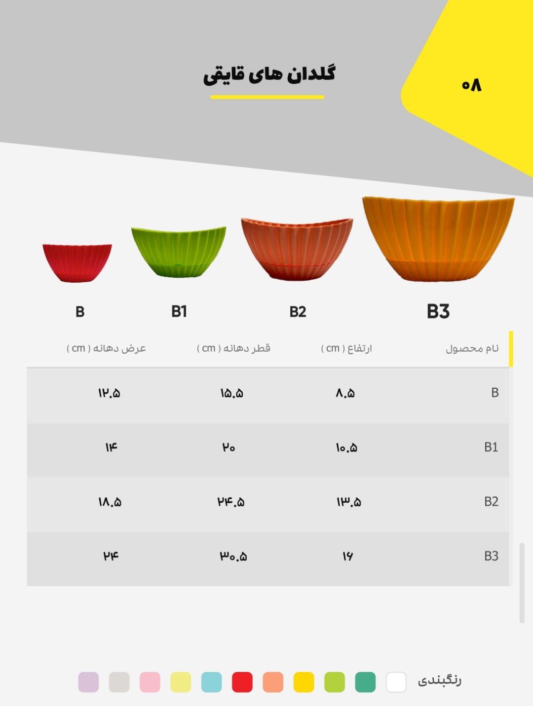 گلدان قایقی B1